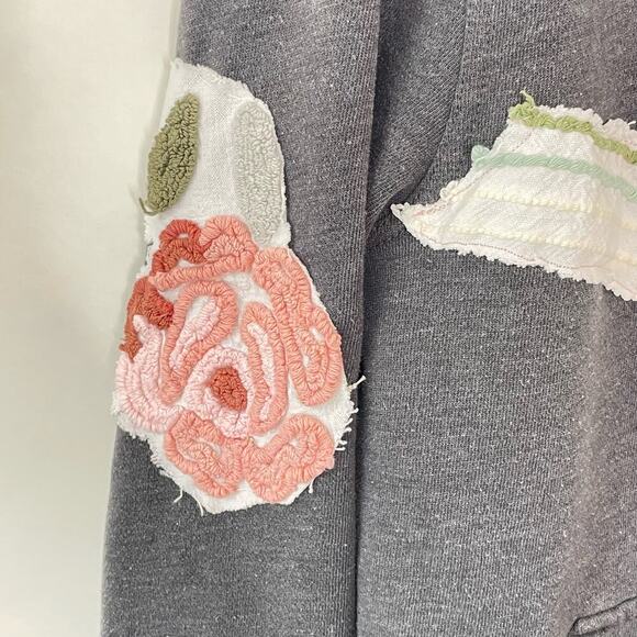 Madam P. Upcycled Vintage Chenille Sweatshirt sz. M #YY - Picture 3 of 10